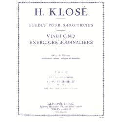 Hyacinthe E. Klos&eacute;: 25 Exercises journaliers (Saxophone solo)