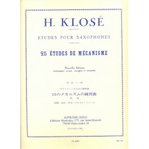 Études de mécanismes pour saxophones (25)