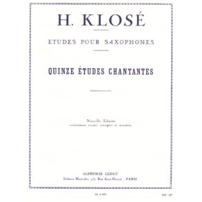 Hyacinthe E. Klosé: 15 Etudes chantantes (Saxophone solo)