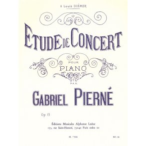 Gabriel Pierné: Etude de Concert Op.13 (Piano solo)