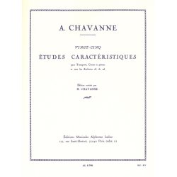 A. Chavanne: 25 Etudes caract&eacute;ristiques (Trumpet solo)