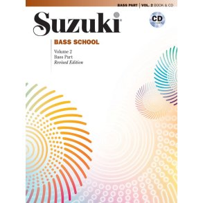Suzuki Bass School Volume 2 2014 Revised Edition Double Bass Book/Cd