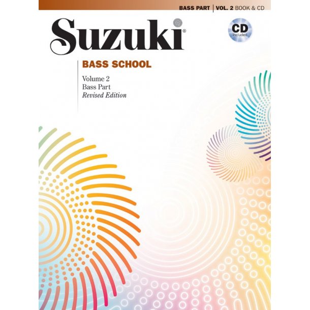 Suzuki Bass School Volume 2 2014 Revised Edition Double Bass Book/Cd