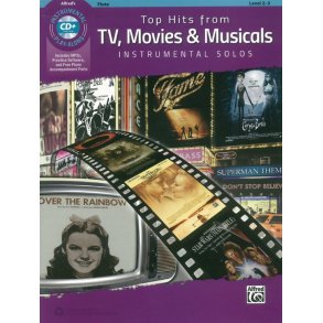 Alfred's Instrumental Play-Along: Top Hits From TV, Movies & Musicals - Flute (Book/CD)