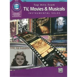 Alfred's Instrumental Play-Along: Top Hits From TV, Movies & Musicals - Viola (Book/CD)