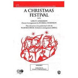 ANDERSON LEROY A CHRISTMAS FESTIVAL (ROBINSON RUSSELL) SATB CHORAL