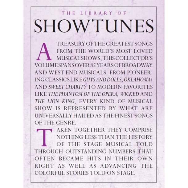 The Library Of Showtunes