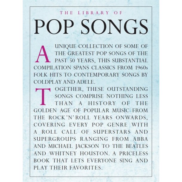 The Library Of Pop Songs