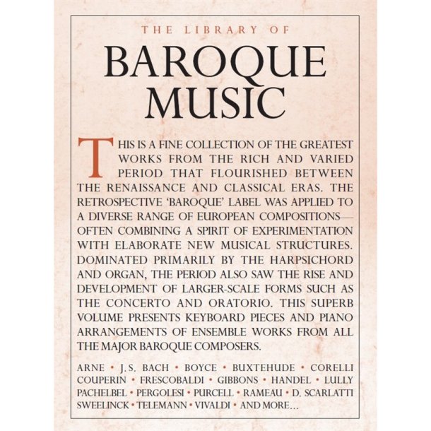 The Library Of Baroque Music