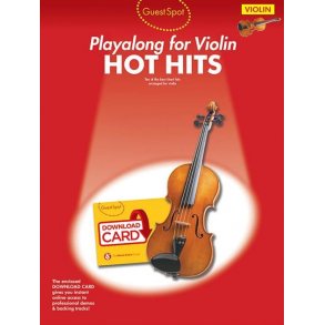 Guest Spot: Hot Hits - Violin (Book/Download Card)
