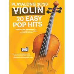 Playalong 20/20 Violin: 20 Easy Pop Hits (Book/Download Card)
