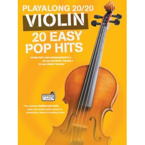 Playalong 20/20 Violin: 20 Easy Pop Hits (Book/Download Card)