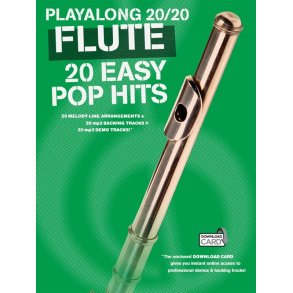 Playalong 20/20 Flute: 20 Easy Pop Hits (Book/Download Card)