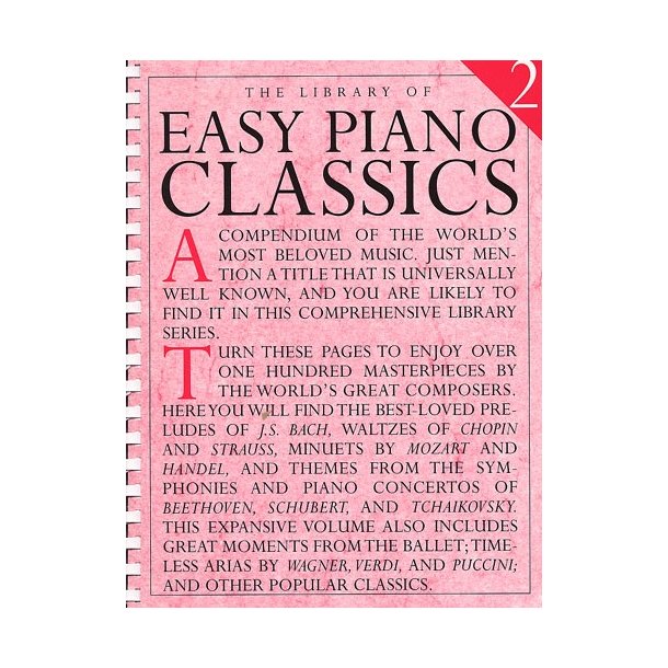 Library Of Easy Piano Classics 2