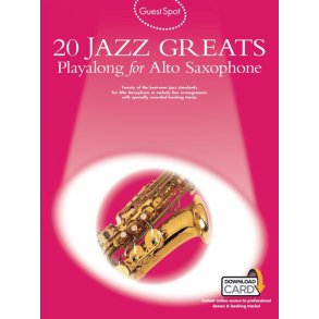 Guest Spot: 20 Jazz Greats Playalong For Alto Saxophone (Book/Audio Download)