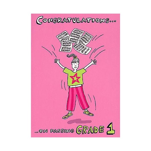 Music Gallery: Congratulations Card - Grade 1 (Girl) - Celebrations ...