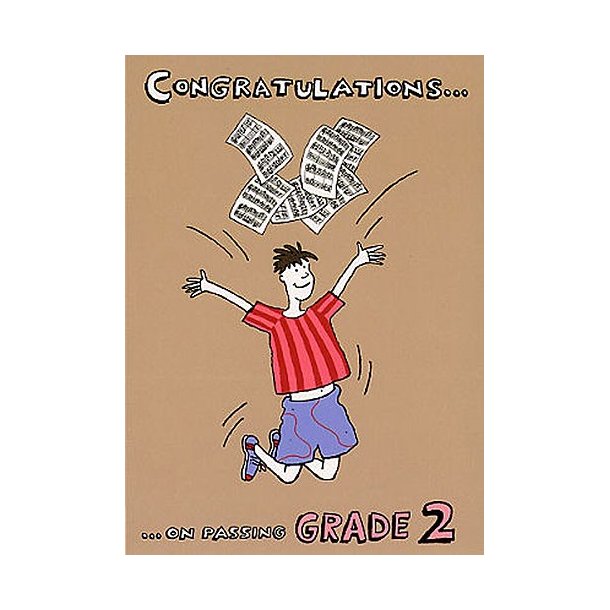 Music Gallery: Congratulations Card - Grade 2 (Boy)