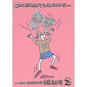 Music Gallery: Congratulations Card - Grade 2 (Girl)