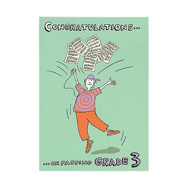 Music Gallery: Congratulations Card - Grade 3 (Boy)