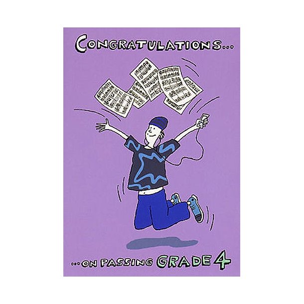 Music Gallery: Congratulations Card - Grade 4 (Boy)
