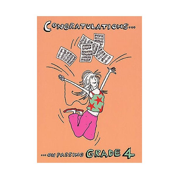 Music Gallery: Congratulations Card - Grade 4 (Girl)