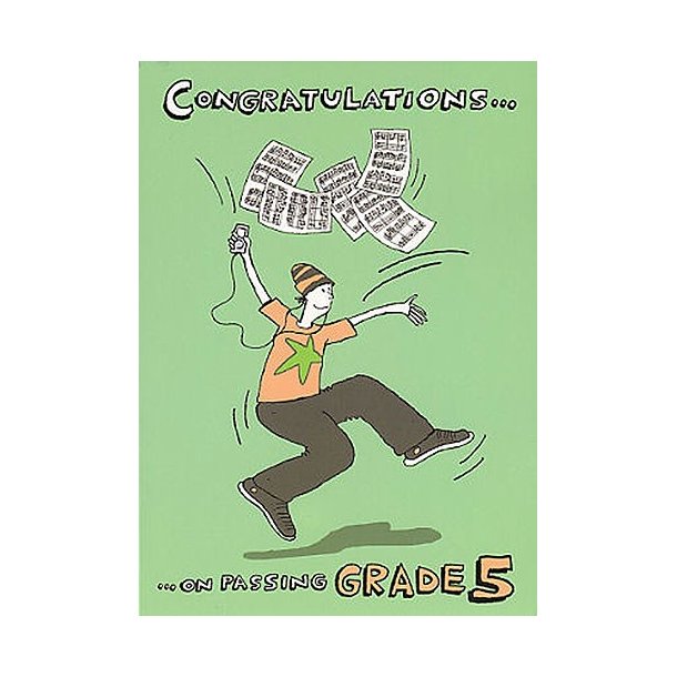Music Gallery: Congratulations Card - Grade 5 (Boy)