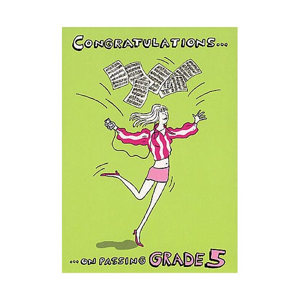 Music Gallery: Congratulations Card - Grade 5 (Girl)