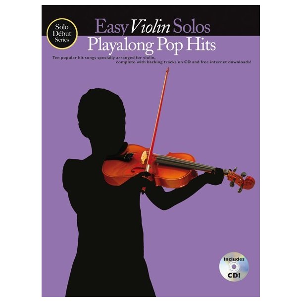 Solo D&eacute;but Series: Easy Violin Solos: Playalong Pop Hits (Book/CD)