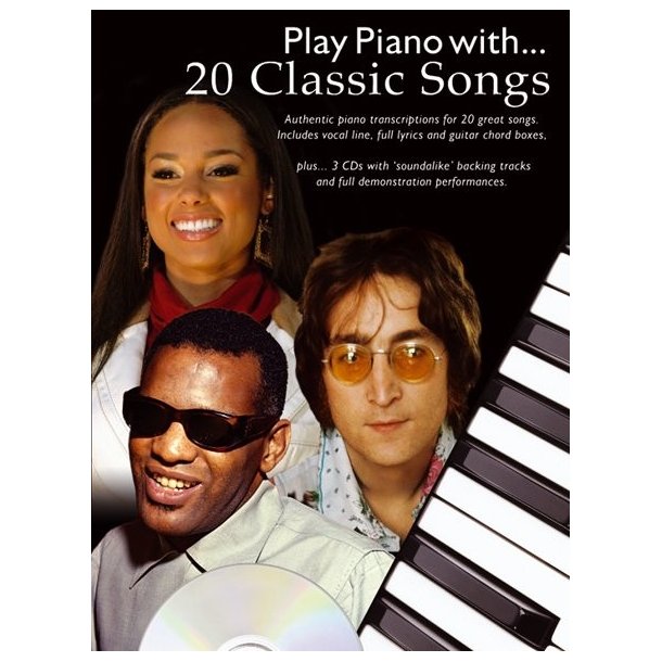 Play Piano With... 20 Classic Songs (Book And 3 CDs)