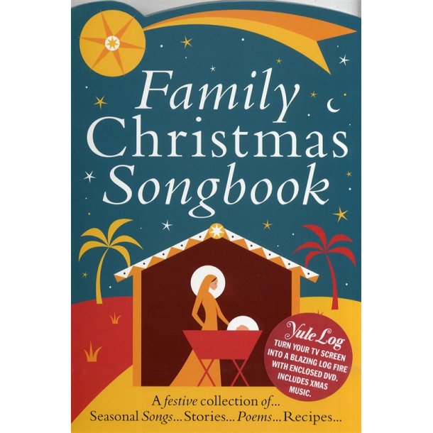 Family Christmas Colour Songbook + Yule Log DVD