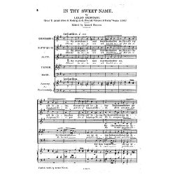 L. Bertani: In Thy Sweet Name