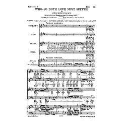 Franck, M Who So Doth Love Must Suffer Satb