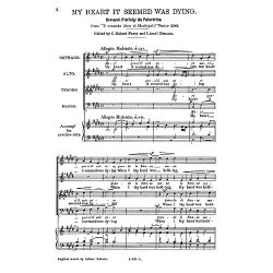 Palestrina, G P My Heart It Seemed Was Dying Satb