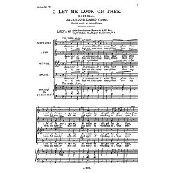 Lassus, R O Let Me Look On Thee Satb