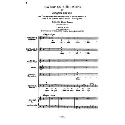 Josquin Depres Sweet Cupid's Darts Ssatbb