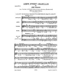 Wilbye, J Adew Sweet Amarillis Satb