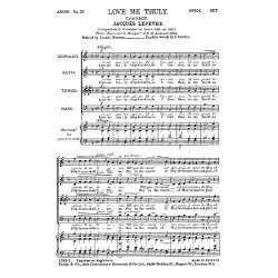 Lefevre Love Me Truly Satb