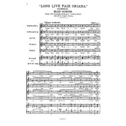 Gibbons, E Long Live Fair Oriana Ssatb