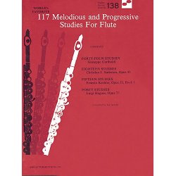 117 Melodious And Progressive Studies For Flute: (WFS 138)