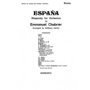 Chabrier, E Espana Carter Orch (Ma) Sc/Pts