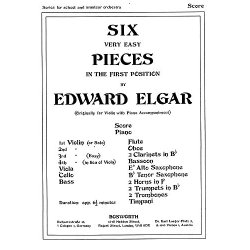 Edward Elgar: Six Very Easy Pieces Op.22 (Score/Parts)