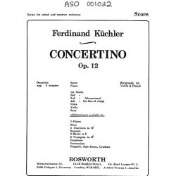 Ferdinand K&uuml;chler: Concertino In D Op.12