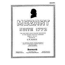 Mozart, Wa, F W Suite 1772 Rokos Orch (A) Sc/Pts
