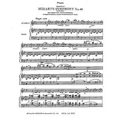 W.A. Mozart: Symphony No.40 (1st Movement Exposition) (Score And Parts)