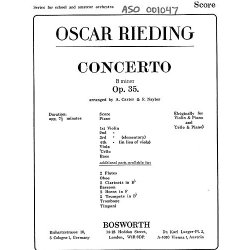 Oskar Rieding: Concerto In B Minor Op. 35