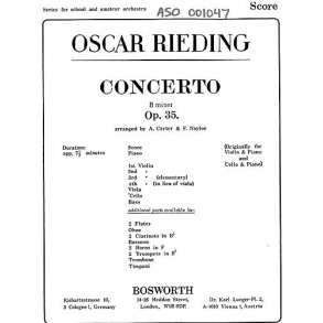 Oskar Rieding: Concerto In B Minor Op. 35