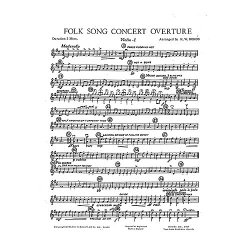 Rokos, K Folk Song Concert Overture Orch (E) Sc/Pts