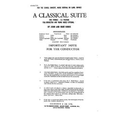 Rokos, K Classical Suite Orch (E) Sc/Pts