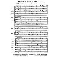 Smetana, B Prague Students' March Rokos Orch (Me) Sc/Pts