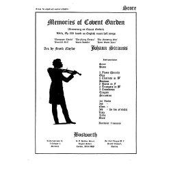 Strauss, J Ii Memories Of Covent Garden Naylor Orch (Me) Sc/Pts